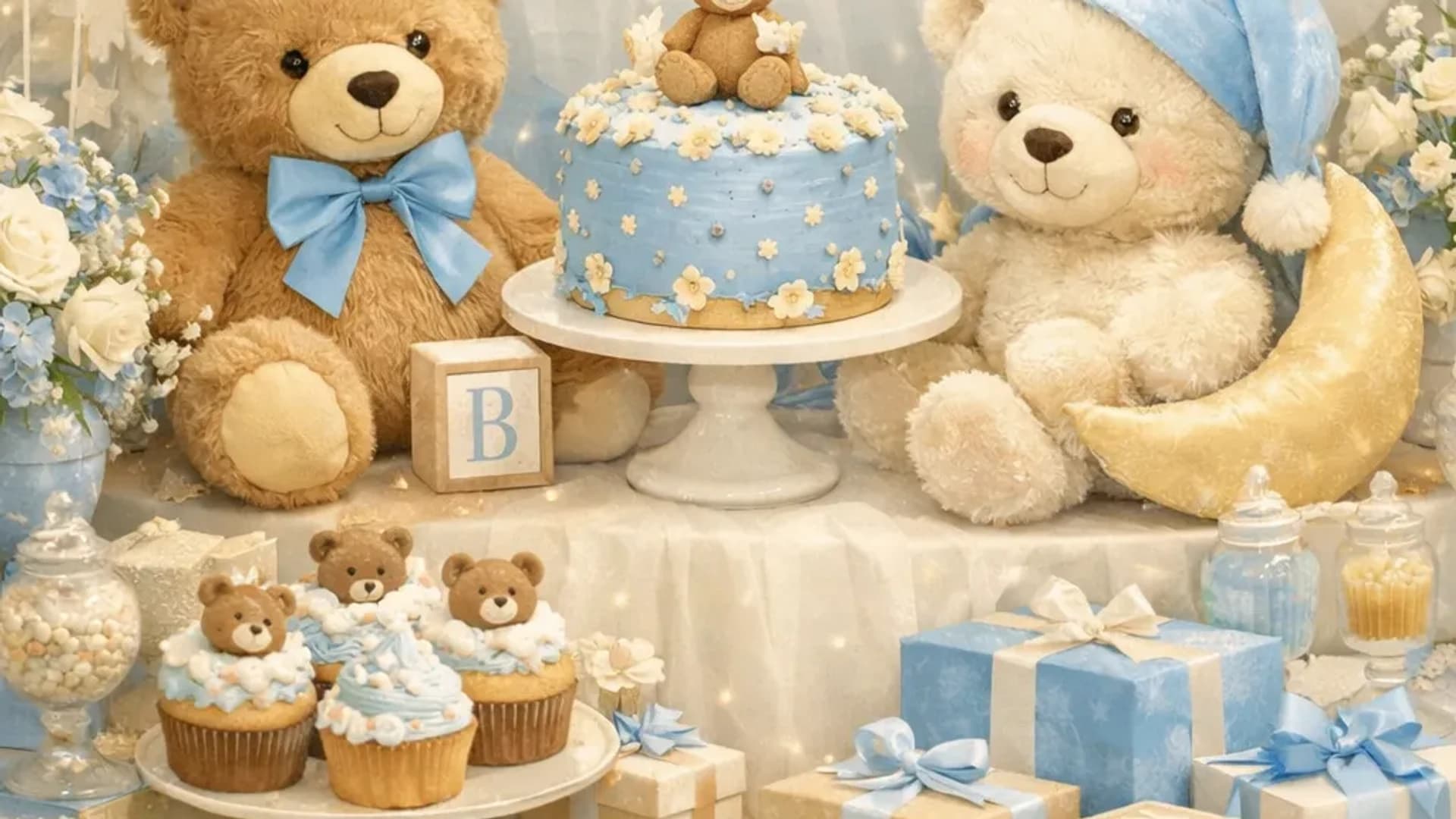 Baby shower event page preview