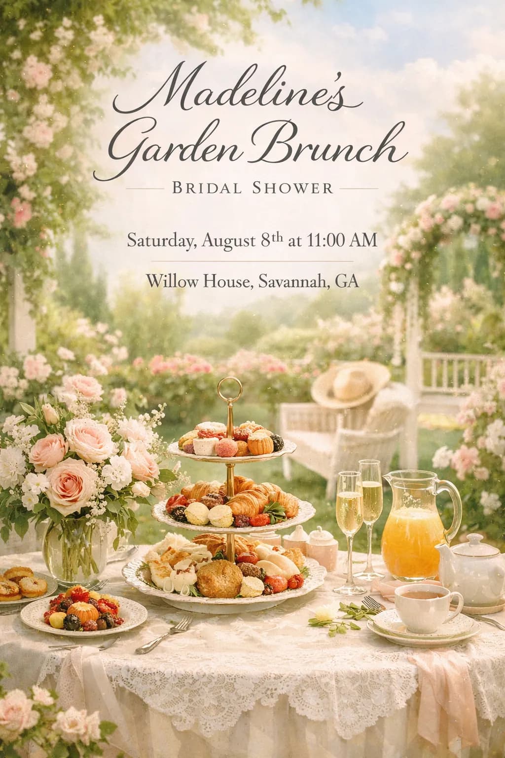 Elegant online invitation with RSVP and event details