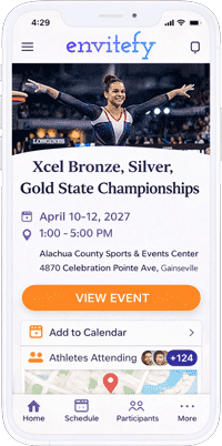 Gymnastics meet page preview