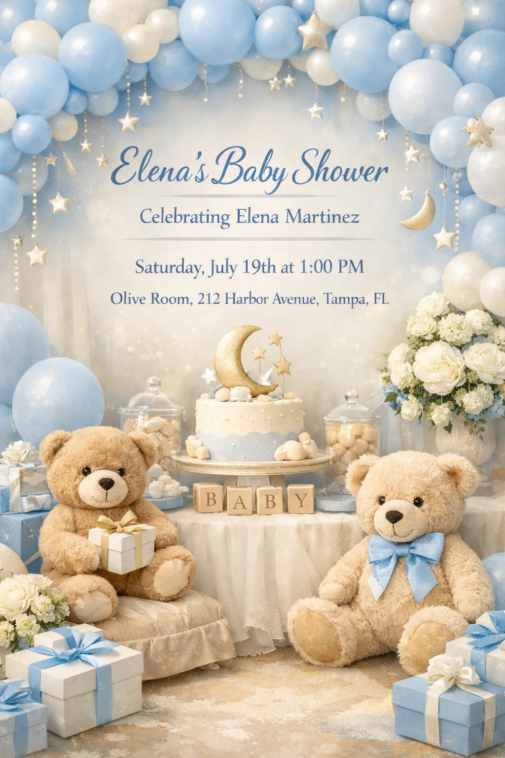 Elena’s Baby Shower invitation preview