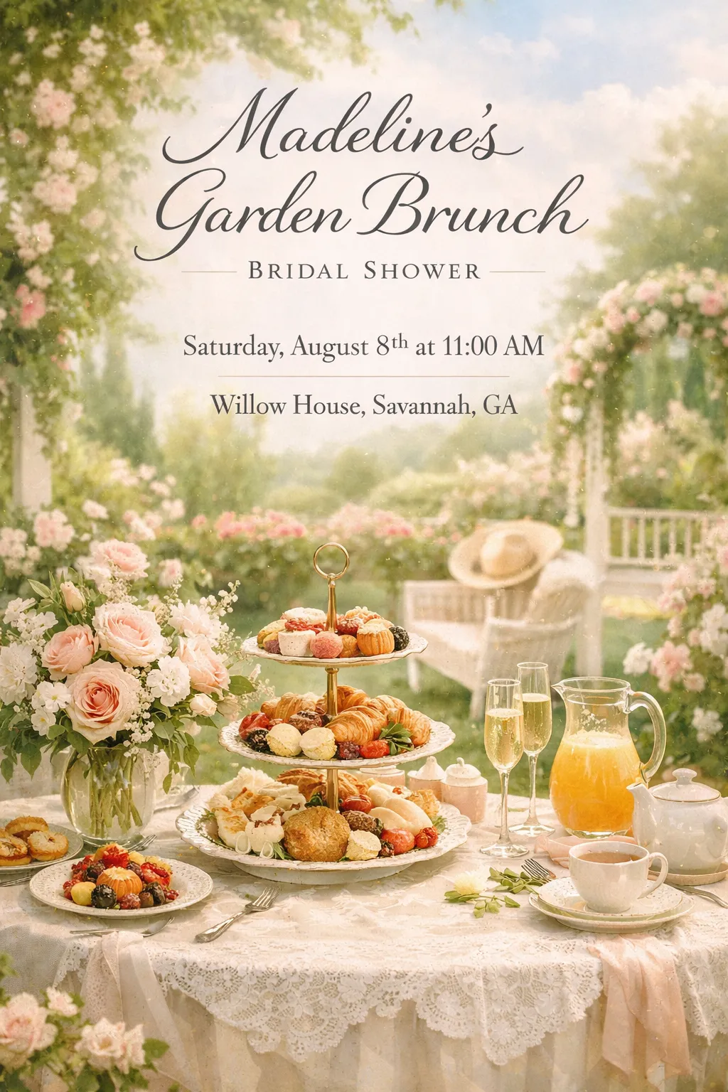 Madeline's Garden Brunch invitation preview